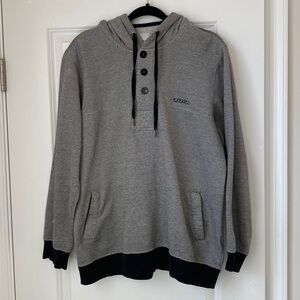 Ezekiel Gray Button-Up Hoodie